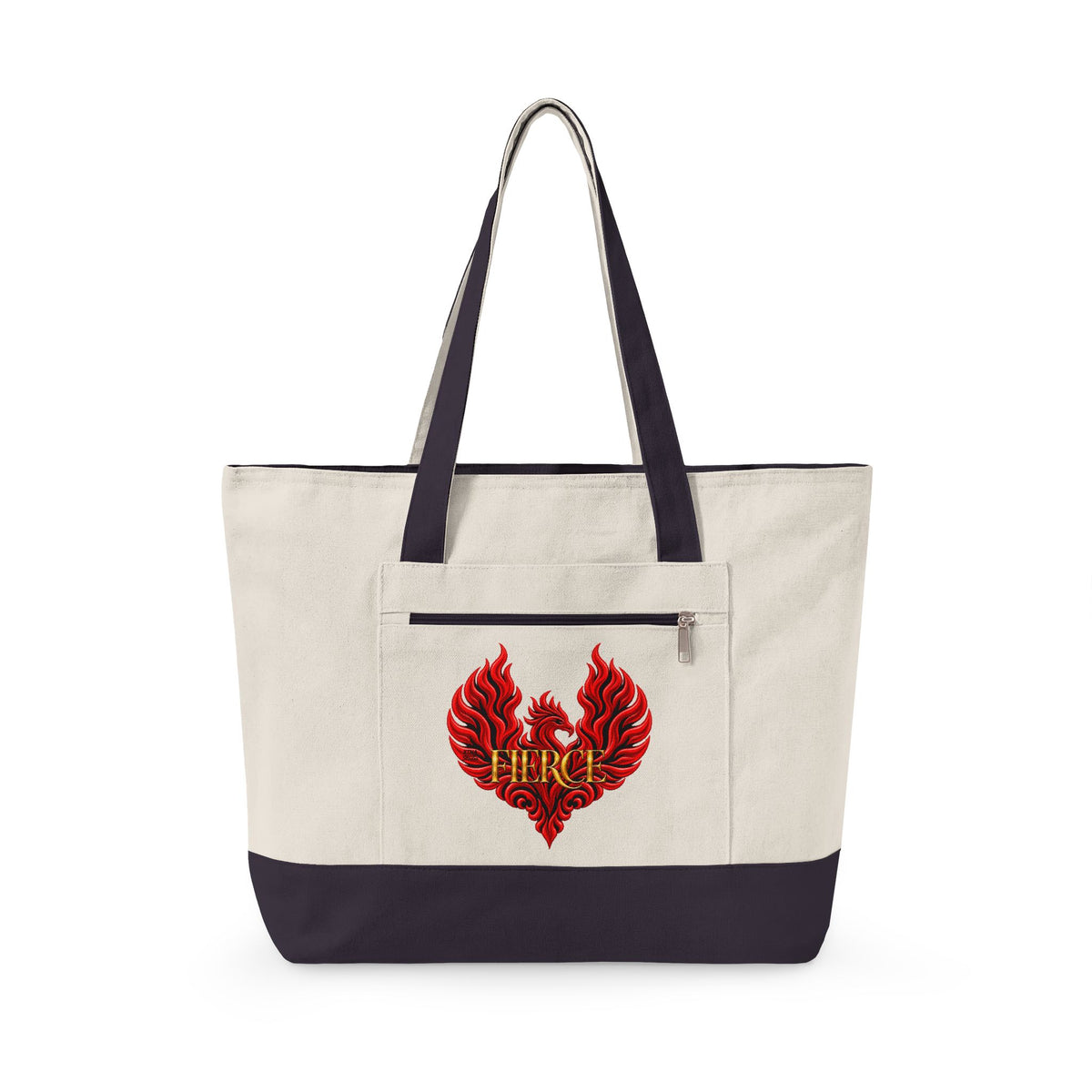 FIERCE Phoenix Zippered Canvas Tote | The Other "F" Words Collection