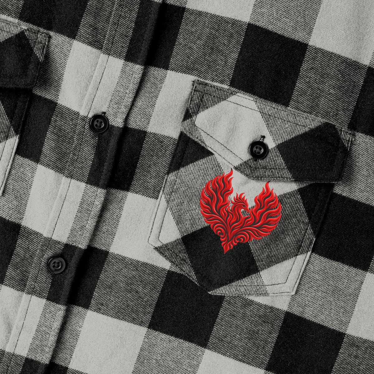 FIERY Phoenix Flannel Shirt | The Other "F" Words Collection