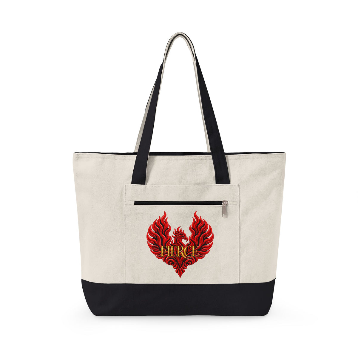 FIERCE Phoenix Zippered Canvas Tote | The Other "F" Words Collection