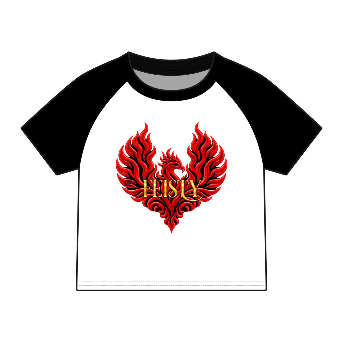 FEISTY Phoenix Raglan Baby Tee |  The Other "F" Words Collection