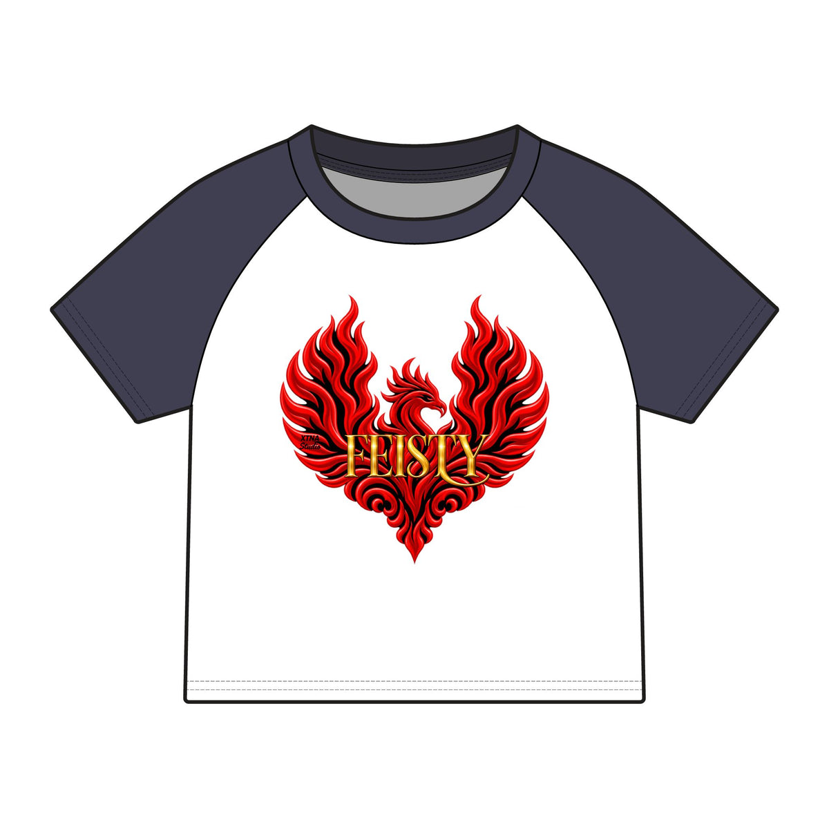 FEISTY Phoenix Raglan Baby Tee |  The Other "F" Words Collection