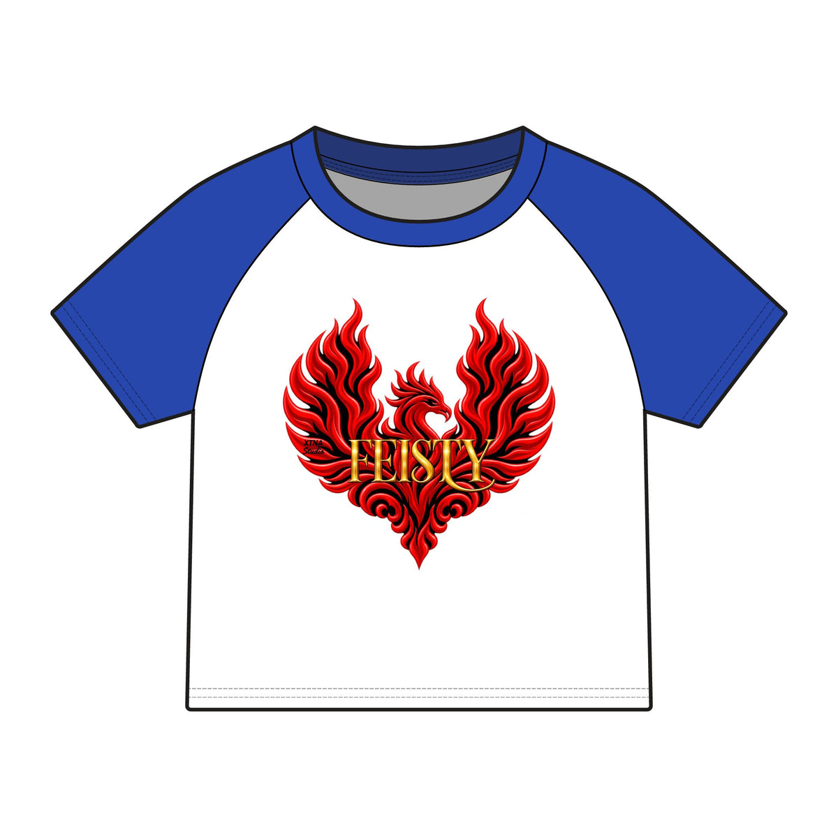 FEISTY Phoenix Raglan Baby Tee |  The Other "F" Words Collection