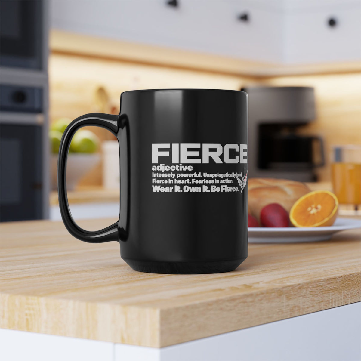 FIERCE Definition Black Mug | Built By Definition Series