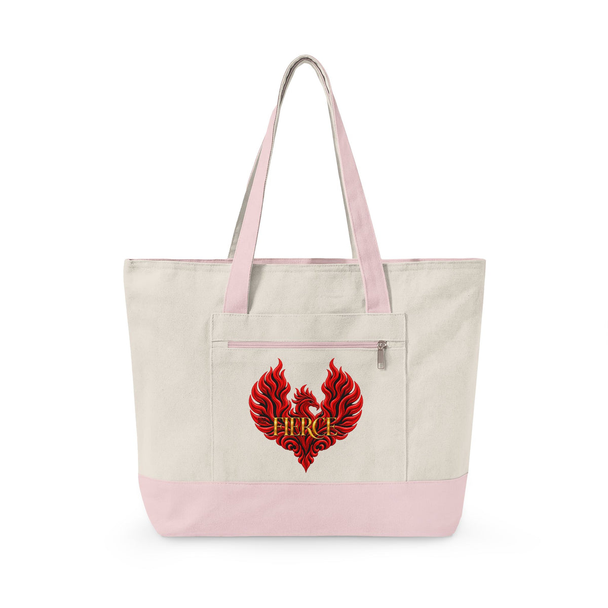 FIERCE Phoenix Zippered Canvas Tote | The Other "F" Words Collection