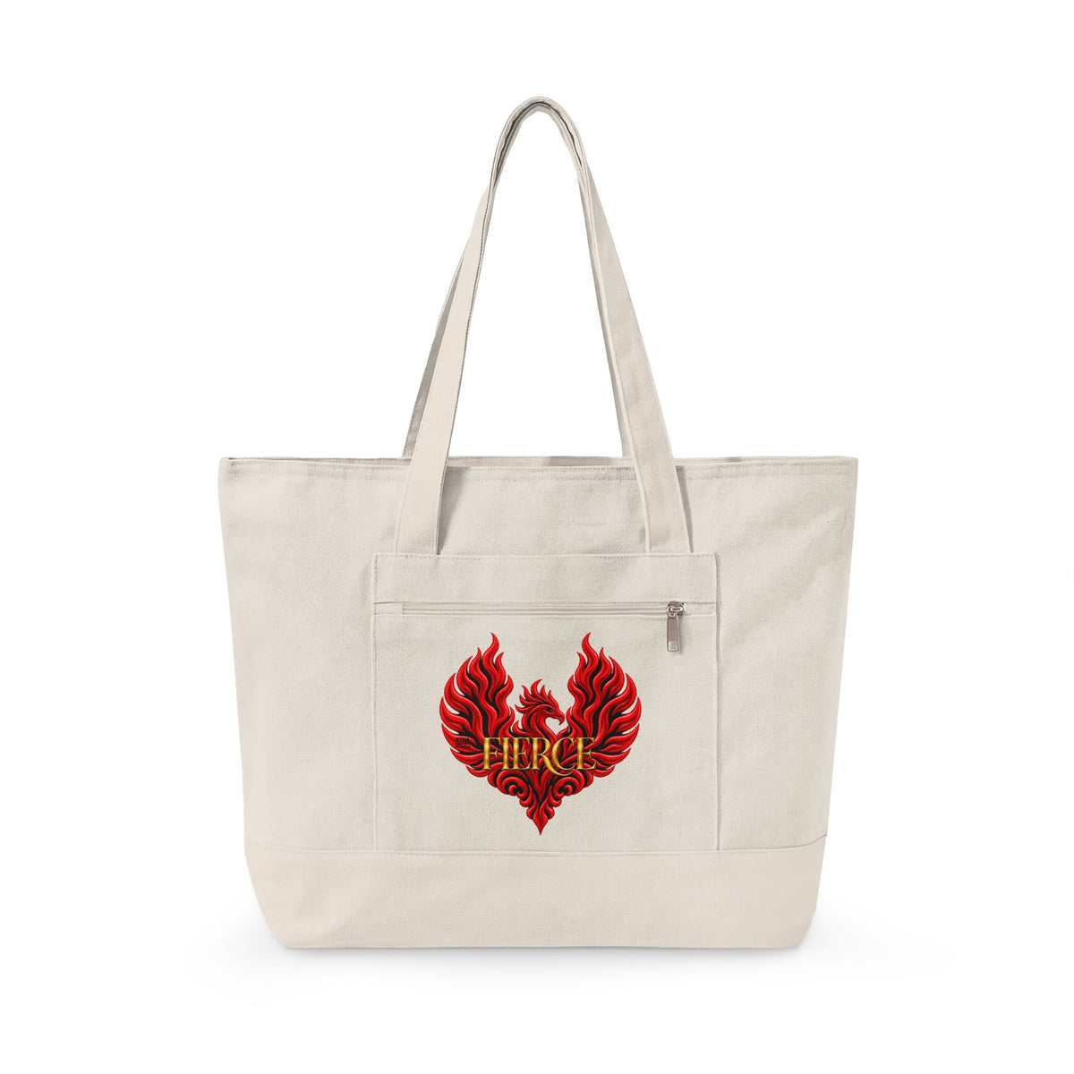 FIERCE Phoenix Zippered Canvas Tote | The Other "F" Words Collection