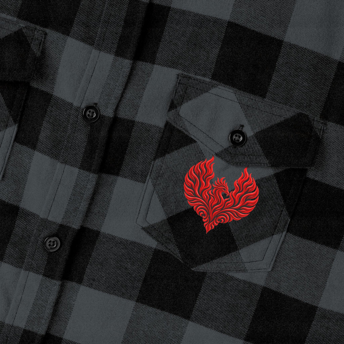 FIERY Phoenix Flannel Shirt | The Other "F" Words Collection