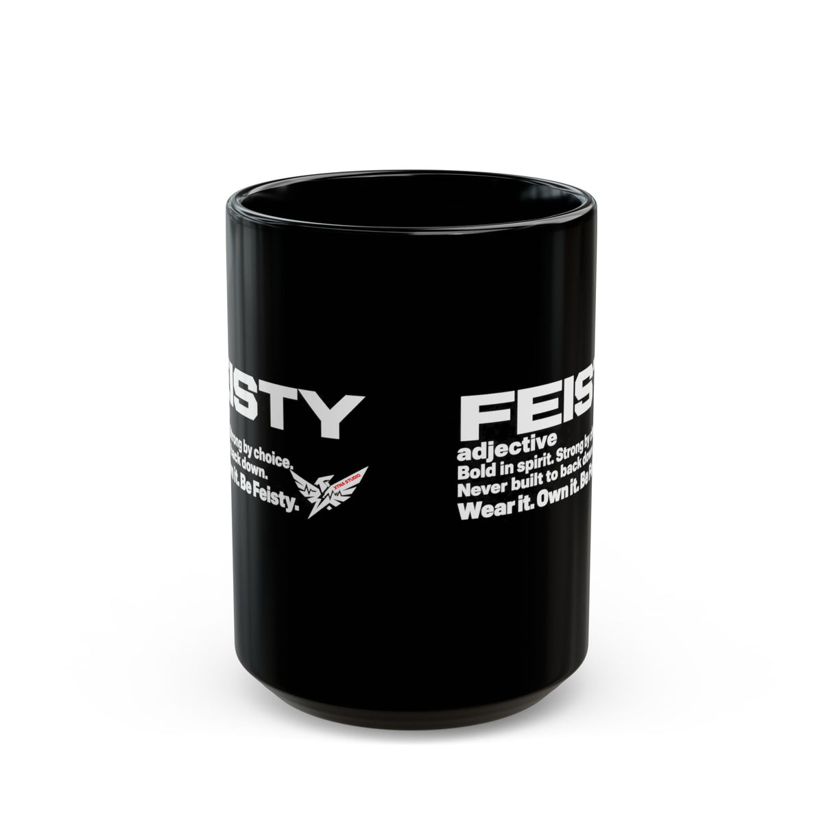 FEISTY Definition Black Mug | Built By Definition Series