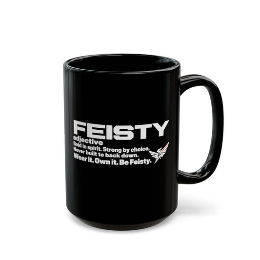 FEISTY Definition Black Mug | Built By Definition Series