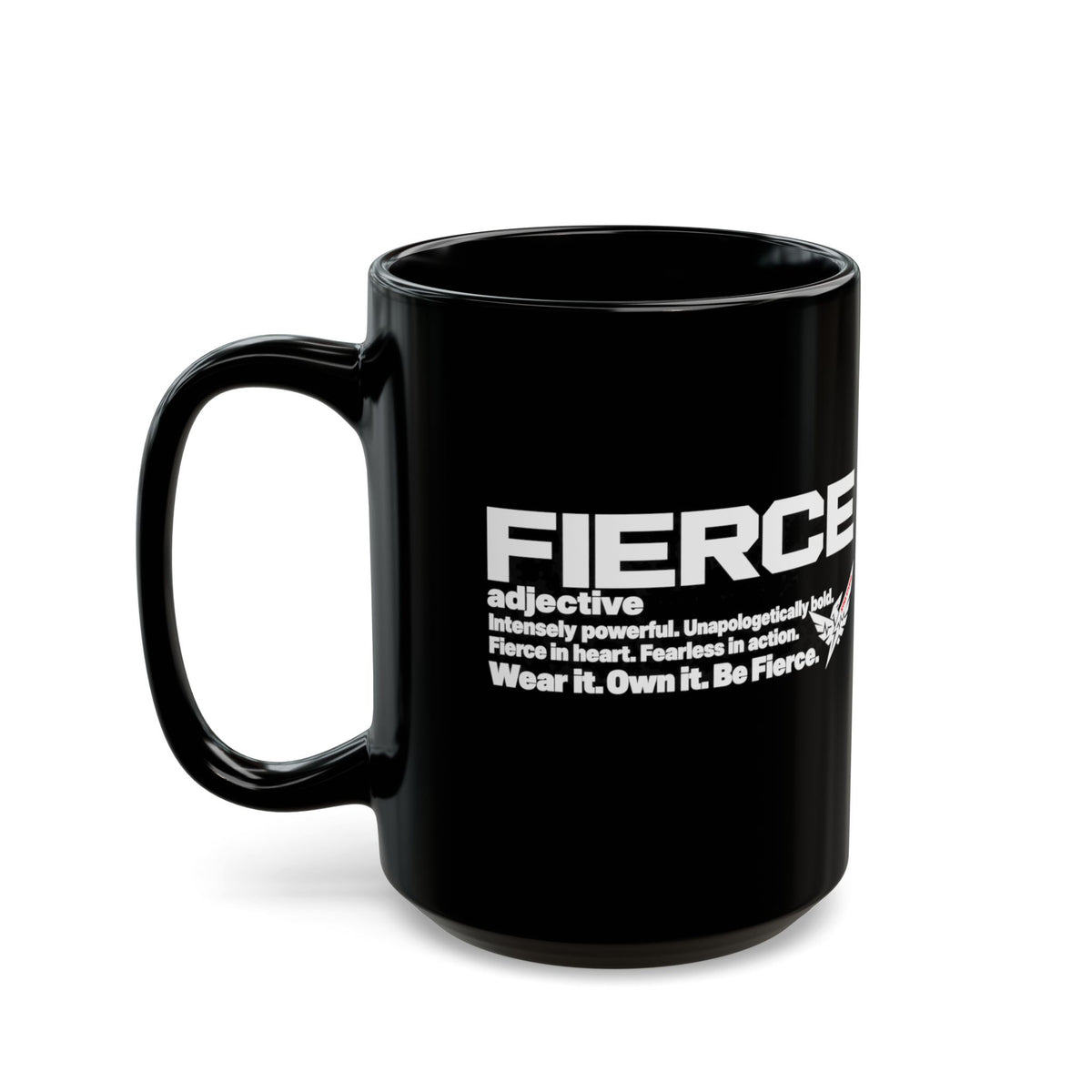 FIERCE Definition Black Mug | Built By Definition Series