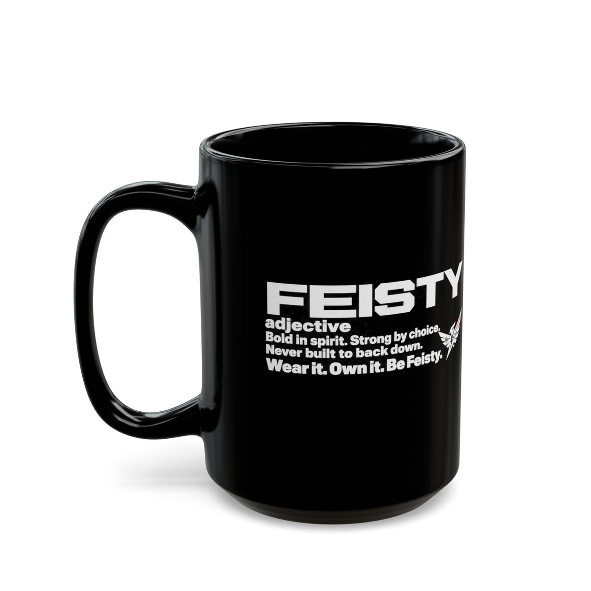 FEISTY Definition Black Mug | Built By Definition Series